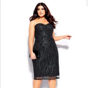 City Chic NWT Black Dress